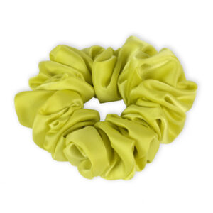 Zijden Scrunchie Lime Yellow