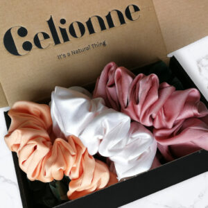 Zijden Scrunchie Peach Perfect